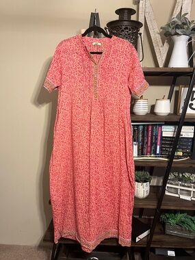 Dolma Cotton Maxi Dress Size S oversized